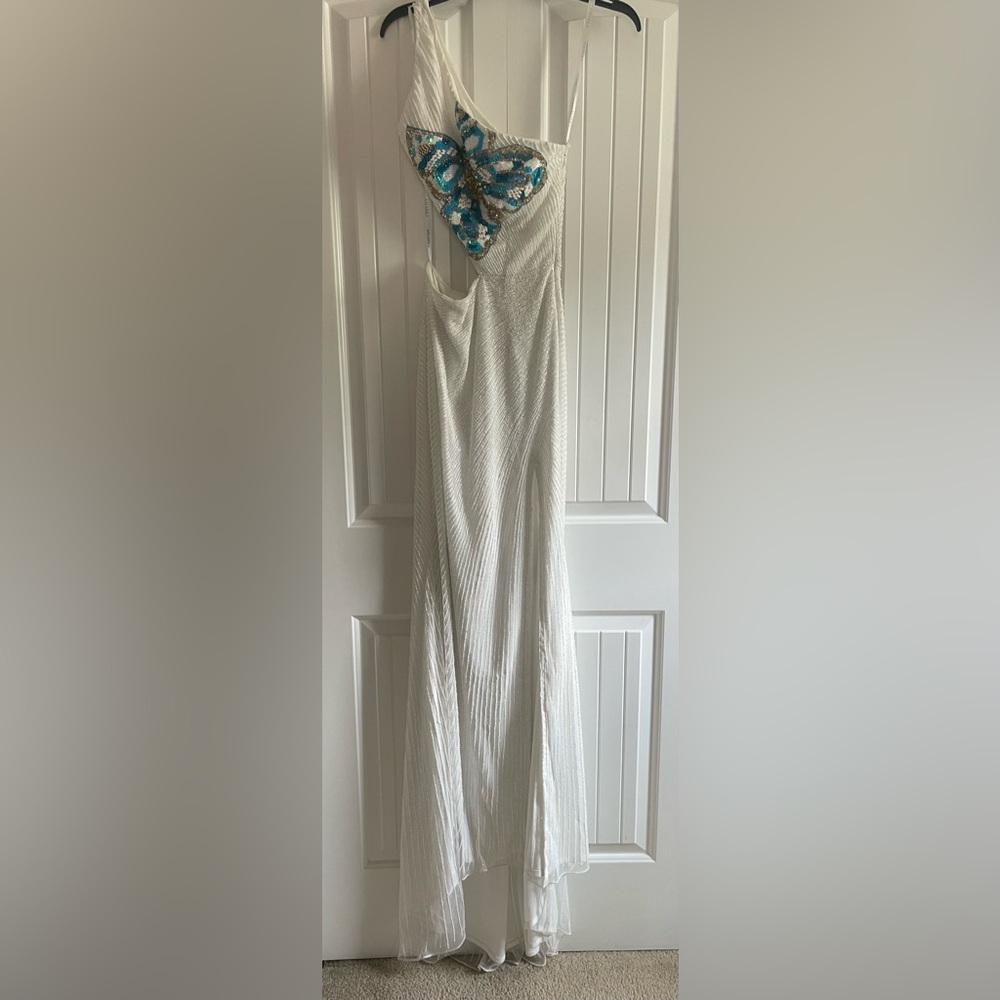 white prom dress ONE OF A KIND